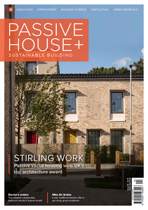 Cover of one issue of Passive house plus